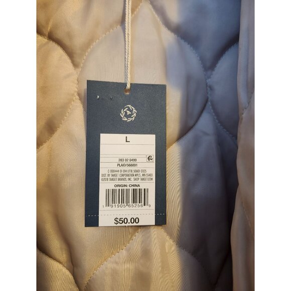 NWT Universal Thread Coat Oversized Plaid Quilted Jacket Sz Large - Picture 10 of 13